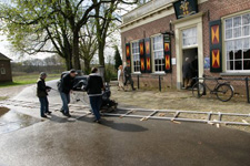 Opnamen oorlogsfilm in Hummelo (Hummelo, 2008-04-05)
