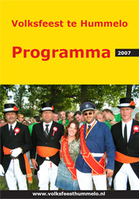 Vormgeving programmaboekjes Volksfeest Hummelo